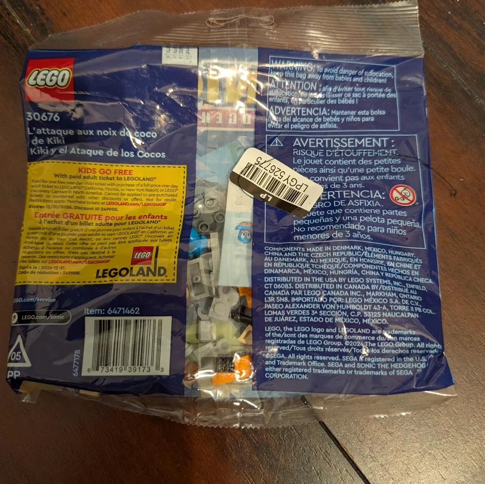 🦋 LEGO Sonic the Hedgehog with Orange and Gray Pieces